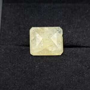 Radiant Cut Natural Yellow Sapphire Treated Gemstone, 14.95 Ct